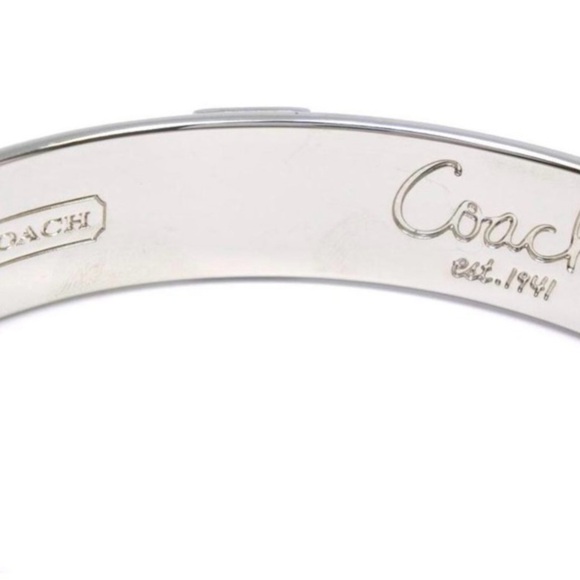 Coach Silver tone Bangle, Small - Picture 7 of 16